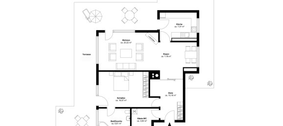 Penthouse T1 em Baden-Wurttemberg, Germany N.º 115038 24