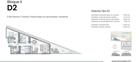 Квартира с 3 спальнями в Дения, Испания № 286428 20