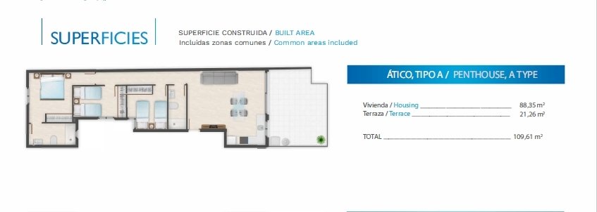 Квартира с 3 спальнями в Валенсия, Испания № 284738