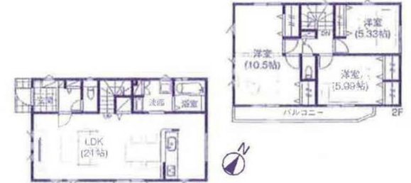 3 غرف نوم منزل في Saitama, Japan رقم 8079 2