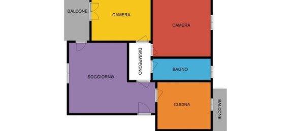 3 rooms Apartment in Golasecca, Italy No. 122974 4
