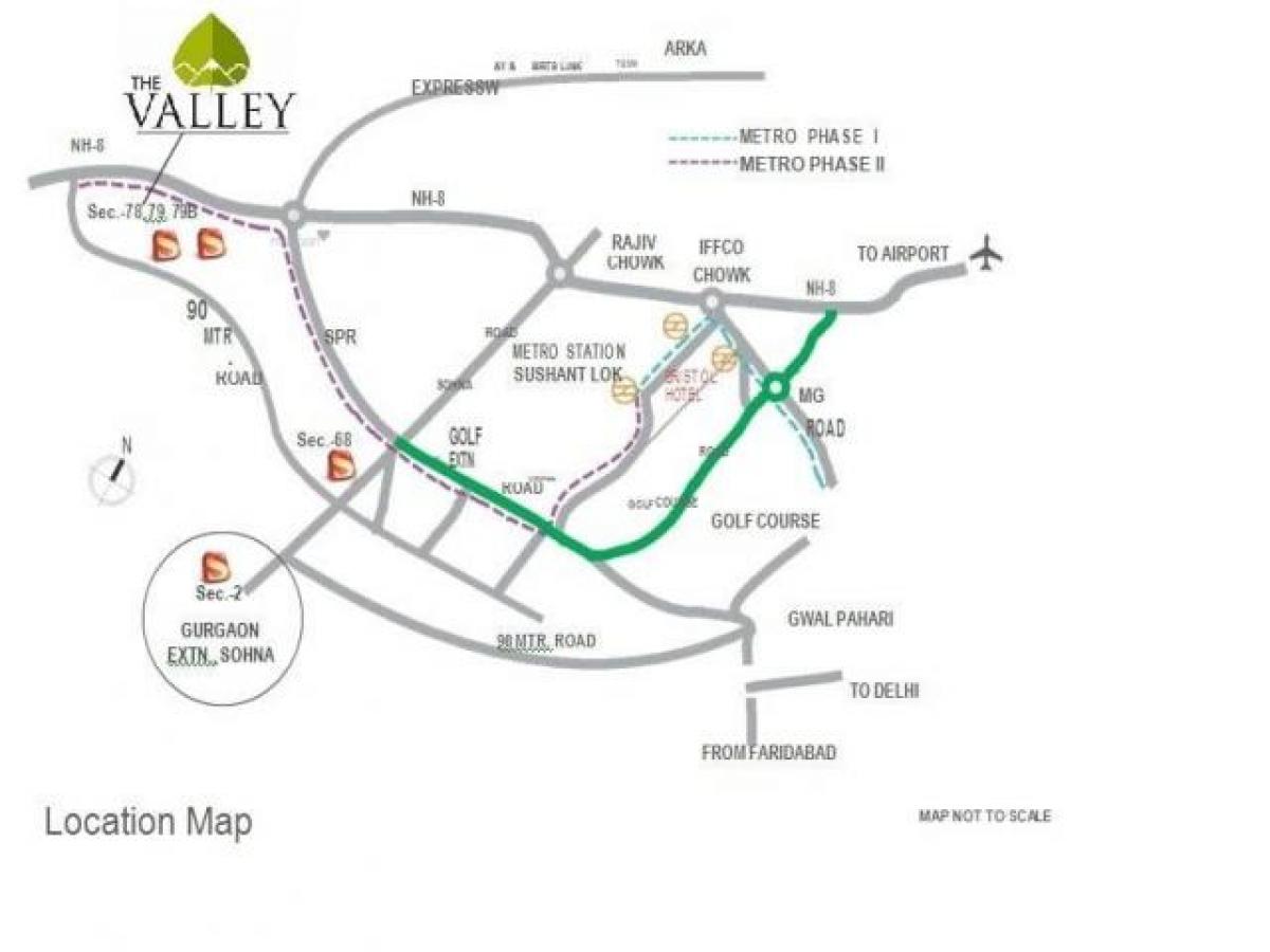 2 bedrooms House in Gurgaon, India No. 20295