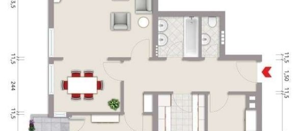 3 rooms Apartment in Ludwigsburg, Germany No. 46515 2