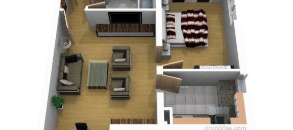 1 Schlafzimmer Wohnung in Zwickau, Germany, Nr. 46617 6