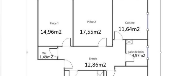 2 chambres Appartement à Strasbourg, France No. 277028 3
