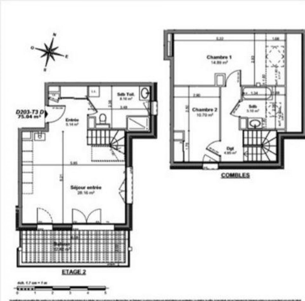 شقة 2 غرف نوم  في Bonneville, France رقم 33210