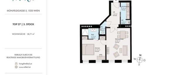 2-Zimmer Wohnung in Leopoldstadt, Austria, Nr. 218894 15