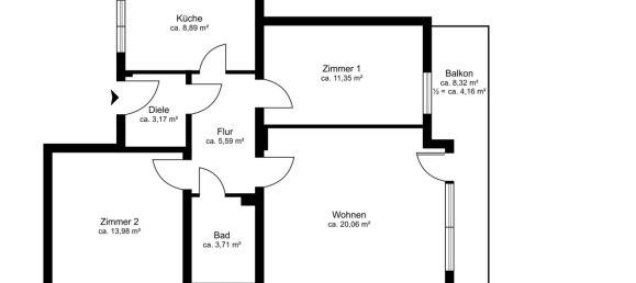 Квартира с 3 комнатами в Мюнхен, Германия № 243347 12