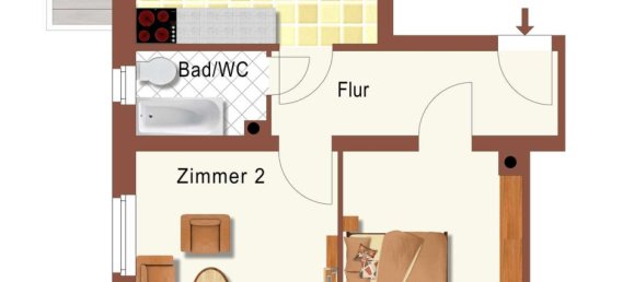 2 rooms Apartment in Dresden, Germany No. 87021 2