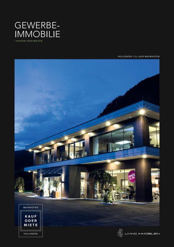 Gewerbliche Immobilie in Mayrhofen, Austria 1971m², Nr. 104954