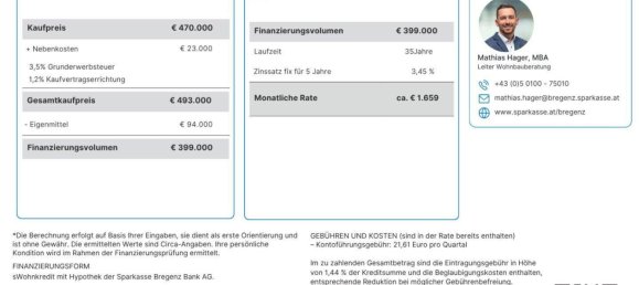 Apartamento de 4 habitaciónes en Wolfurt, Austria No. 136610 31