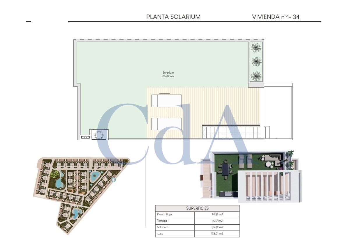 2 Schlafzimmer Bungalow in Torrevieja, Spain, Nr. 5515