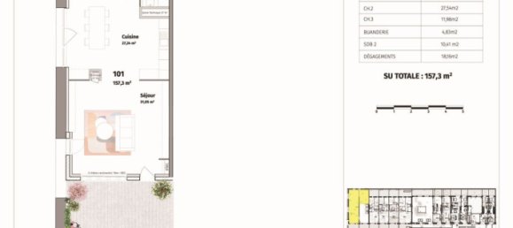 Apartamento de 3 dormitorios en Mulhouse, France No. 158019 5