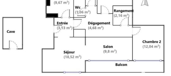 2 bedrooms Apartment in Fleury-les-Aubrais, France No. 159399 3