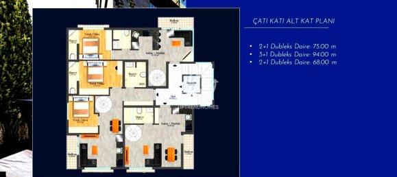 Apartment 1+1 in Alanya, Turkey No. 10733 3