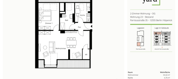 1 Schlafzimmer Wohnung in Köpenick, Germany, Nr. 92981 15