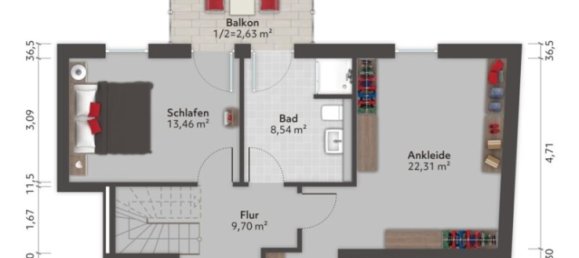 Duplex T3 em Eimsbuttel, Germany N.º 278354 3