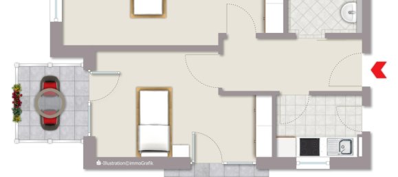 Apartamento de 2 divisões em Neuwied, Germany N.º 59389 9