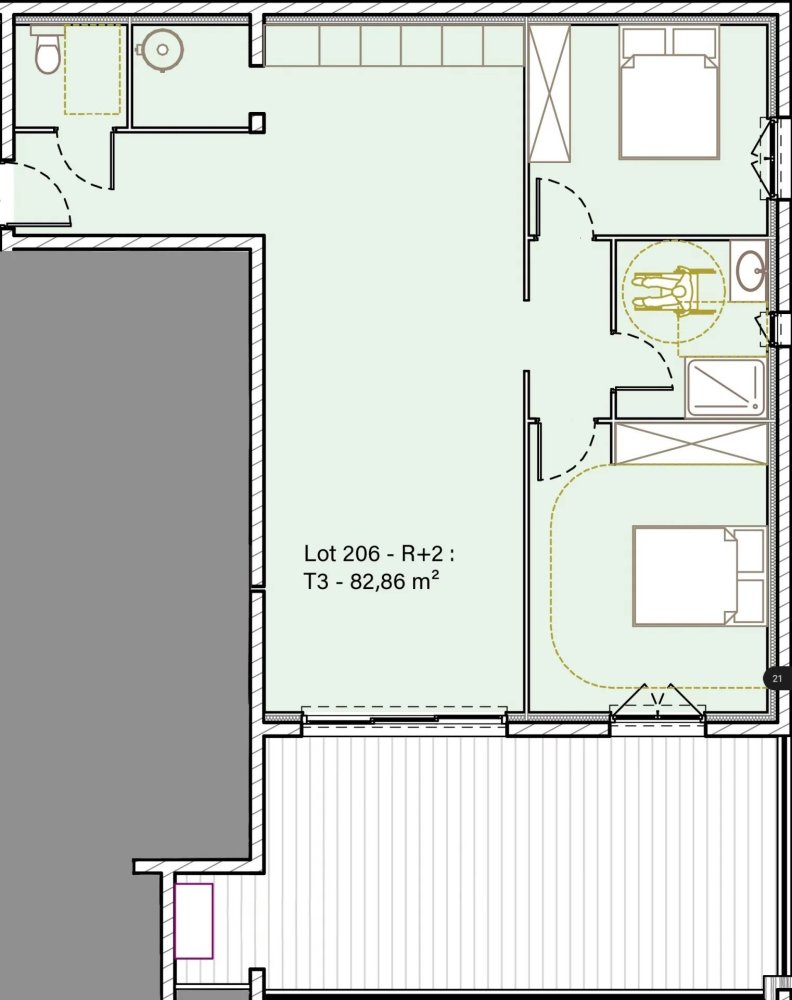 2 Schlafzimmer Wohnung in Sari-Solenzara, France, Nr. 152242