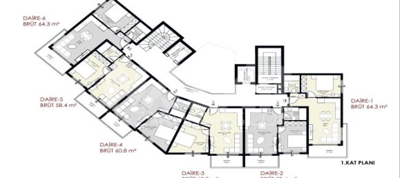 Apartamento de 1+1 en Alanya, Turkey No. 14411 9