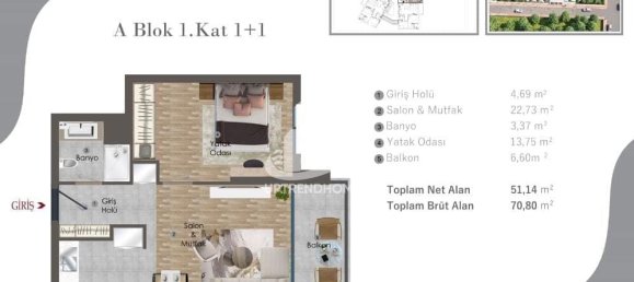 Apartment 1+1 in Antalya, Turkey No. 10887 16