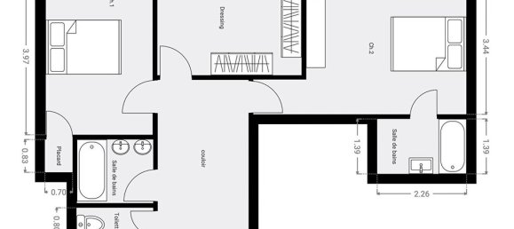 3 Schlafzimmer Doppelhaus in Paris, France, Nr. 175599 2