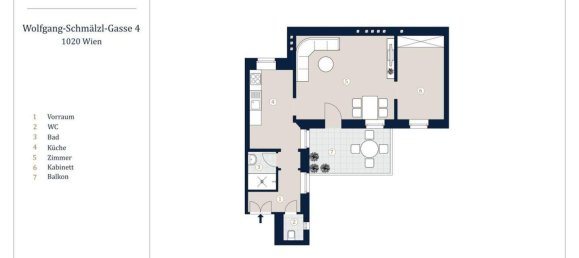 2-Zimmer Wohnung in Leopoldstadt, Austria, Nr. 250218 11