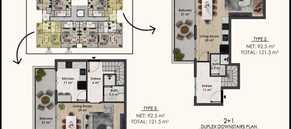 3 rooms Apartment in Okurcalar, Turkey No. 16420 18