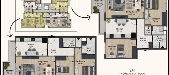 3 rooms Apartment in Okurcalar, Turkey No. 16420 21