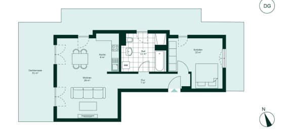 Apartamento de 1 dormitorio en Brandenburg, Germany No. 31324 5