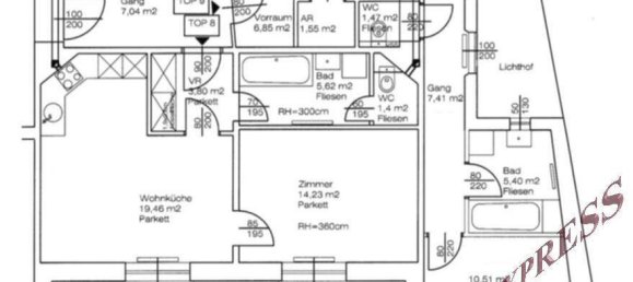 Apartamento de 3 habitaciónes en Baden, Austria No. 140833 4