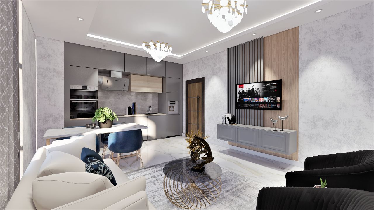 Apartment 1+1 in THE MOONLİGHT VİLLAGE, Alanya, Turkey No. 39952