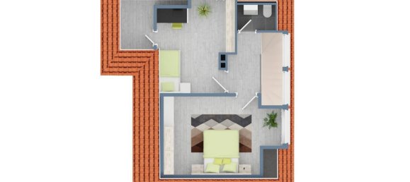 Moradia em banda de 4 divisões em Stade, Germany N.º 84574 7