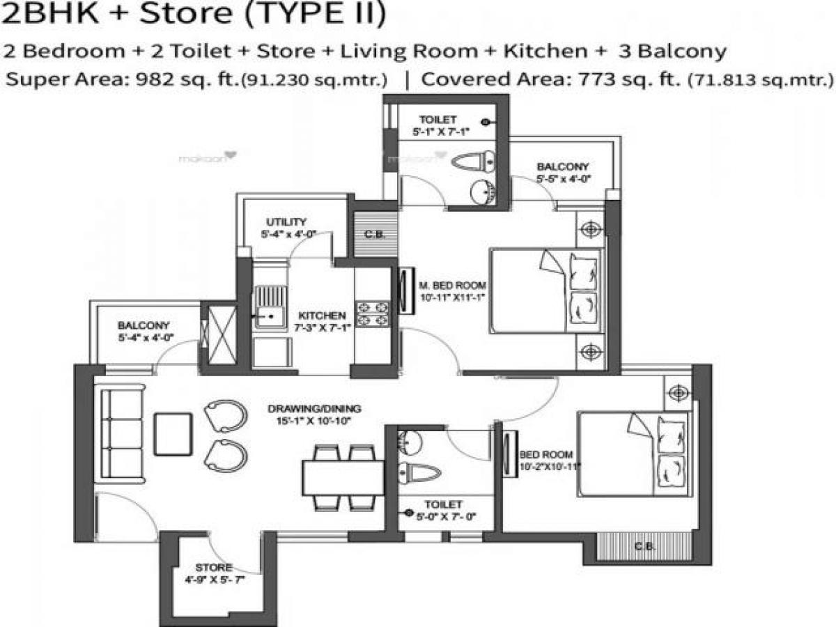 2 bedrooms House in Noida, India No. 67205