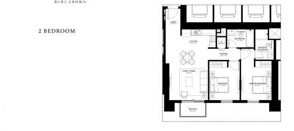 2 Schlafzimmer Wohnung in BURJ CROWN, Dubai, UAE, Nr. 61207 8