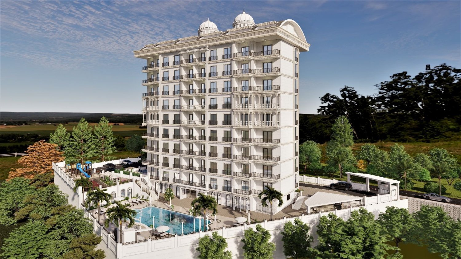 Квартира 1+1 в Авсаллар, Турция № 31570