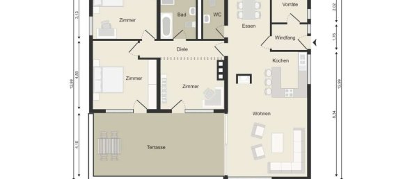 4 rooms Apartment in Rheingau-Taunus, Germany No. 224810 15