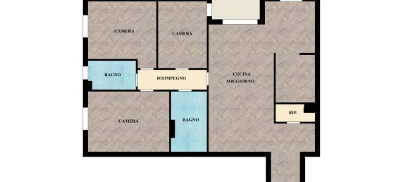 4-Zimmer Wohnung in San Giuliano Milanese, Italy, Nr. 107294 43