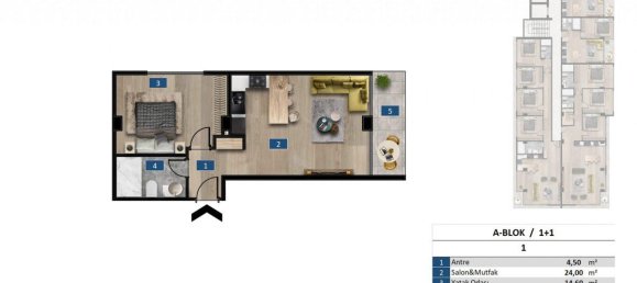 3 rooms Apartment in Kargicak, Turkey No. 10060 19