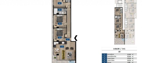 3 rooms Apartment in Kargicak, Turkey No. 10060 26
