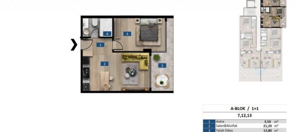 3 rooms Apartment in Kargicak, Turkey No. 10060 28