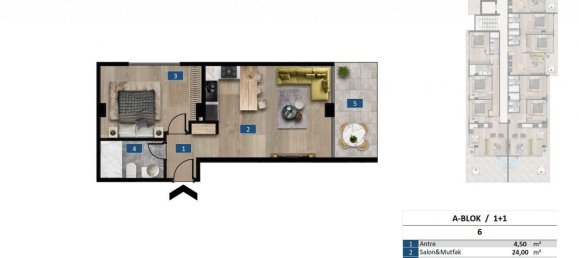 3 rooms Apartment in Kargicak, Turkey No. 10060 22