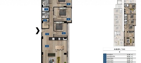 3 rooms Apartment in Kargicak, Turkey No. 10060 20