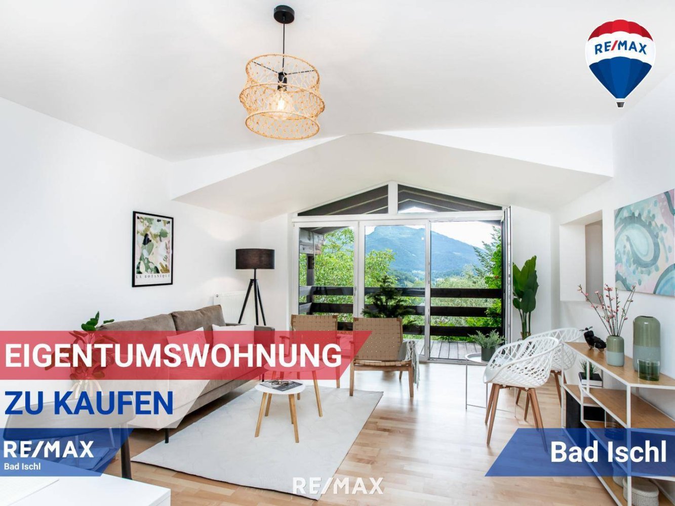 Квартира с 3 комнатами в Бад Ишль, Австрия № 218086