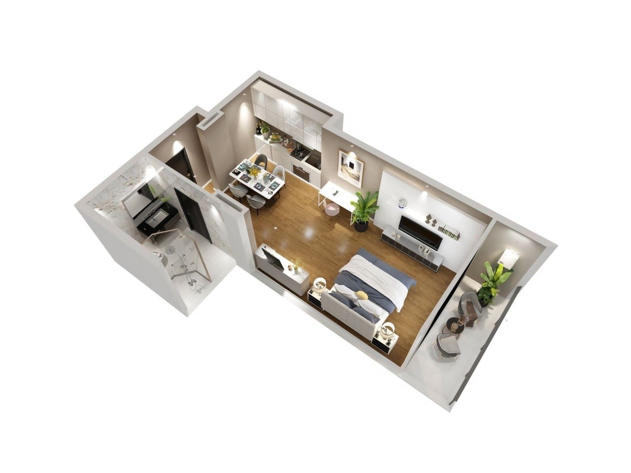 Студия в Тбилиси, Грузия № 1425