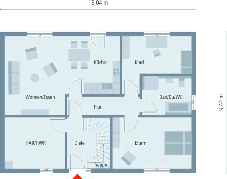 Casa de 6 divisões em Borken, Germany N.º 13159