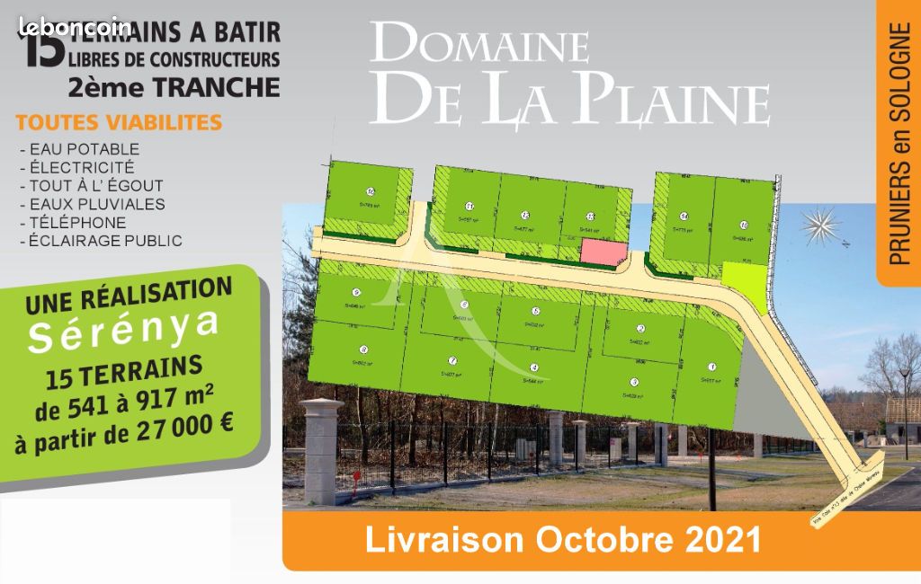 Grundstück in Pruniers-en-Sologne, France 667m², Nr. 79463