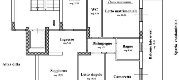 Apartamento de 4 divisões em Messina, Italy N.º 43662 9