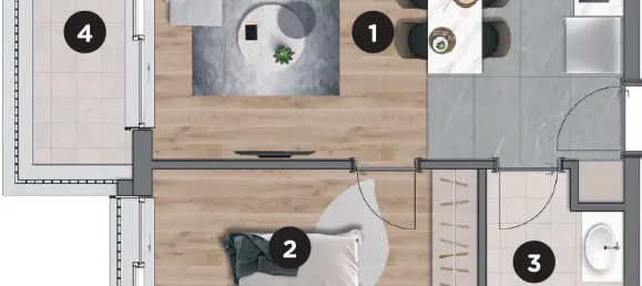 Apartment 1+1 in Aksu, Turkey No. 32923 17