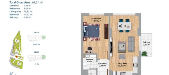 2 rooms Apartment in Kartal, Turkey No. 9923 29